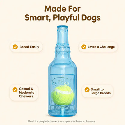 Squeaky Beer Bottle Dog Toy - view 7