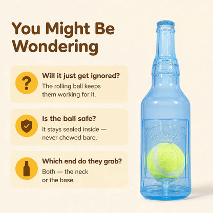 Squeaky Beer Bottle Dog Toy - view 8