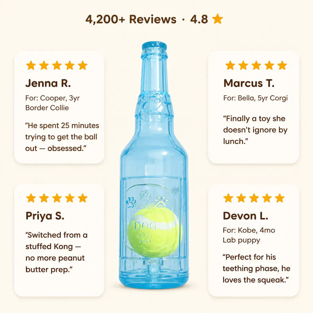Squeaky Beer Bottle Dog Toy - view 9
