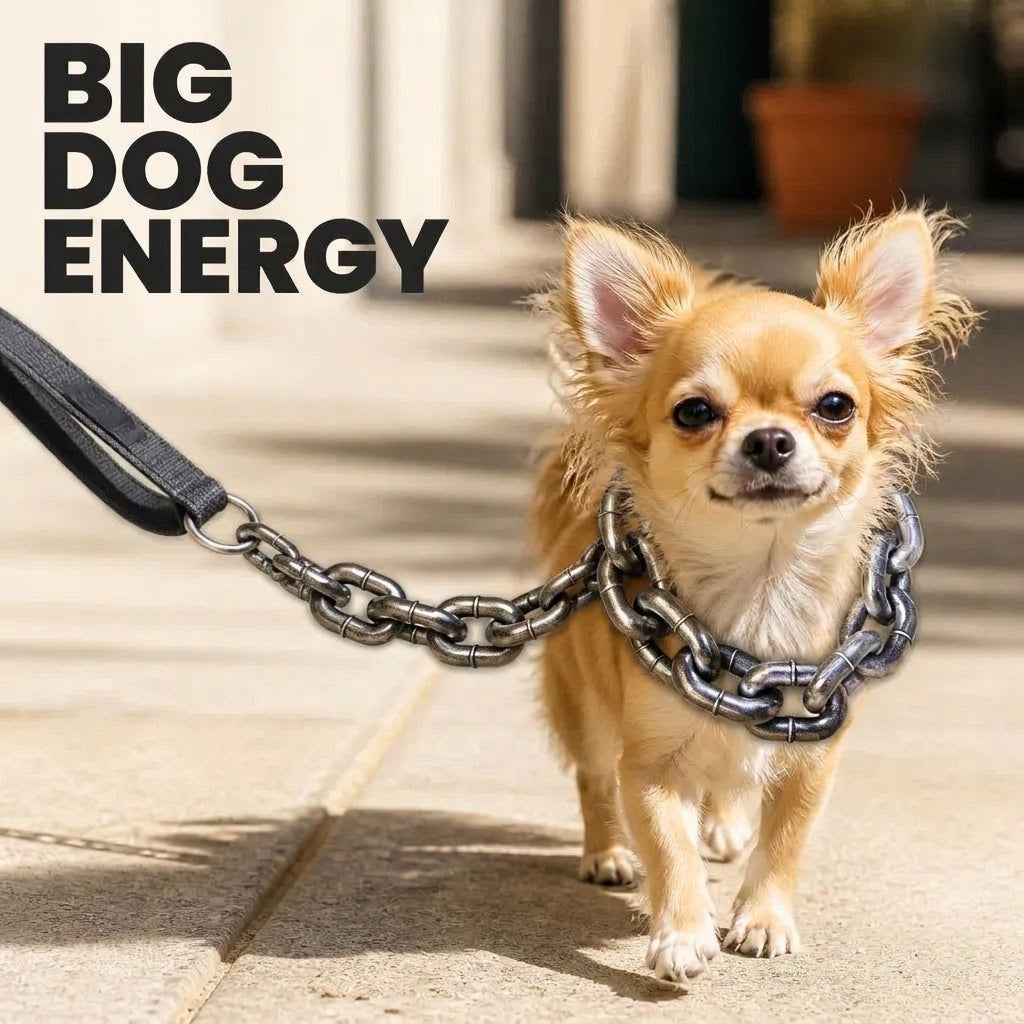 Faux Chain Dog Leash Photo Prop