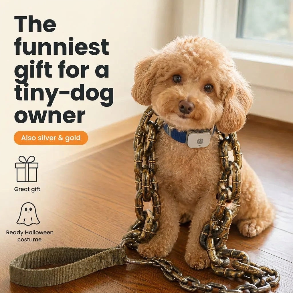 Faux Chain Dog Leash Photo Prop