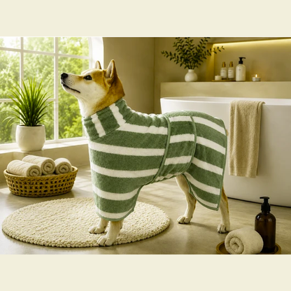 Soft Absorbent Drying Robe for Dogs