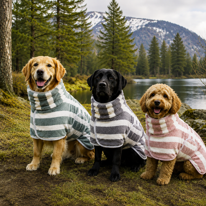 Soft Absorbent Drying Robe for Dogs