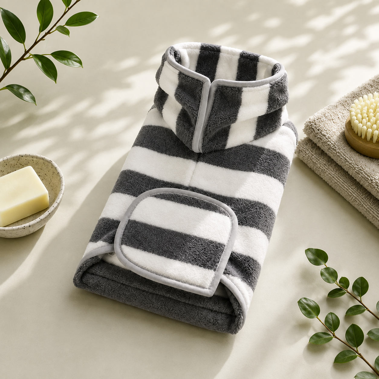 Soft Absorbent Drying Robe for Dogs