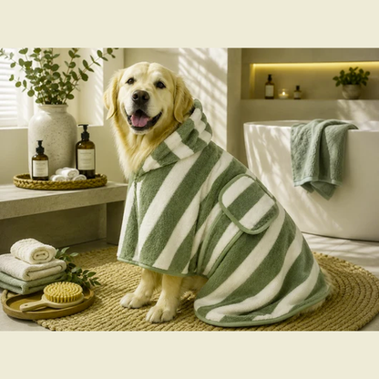 Soft Absorbent Drying Robe for Dogs