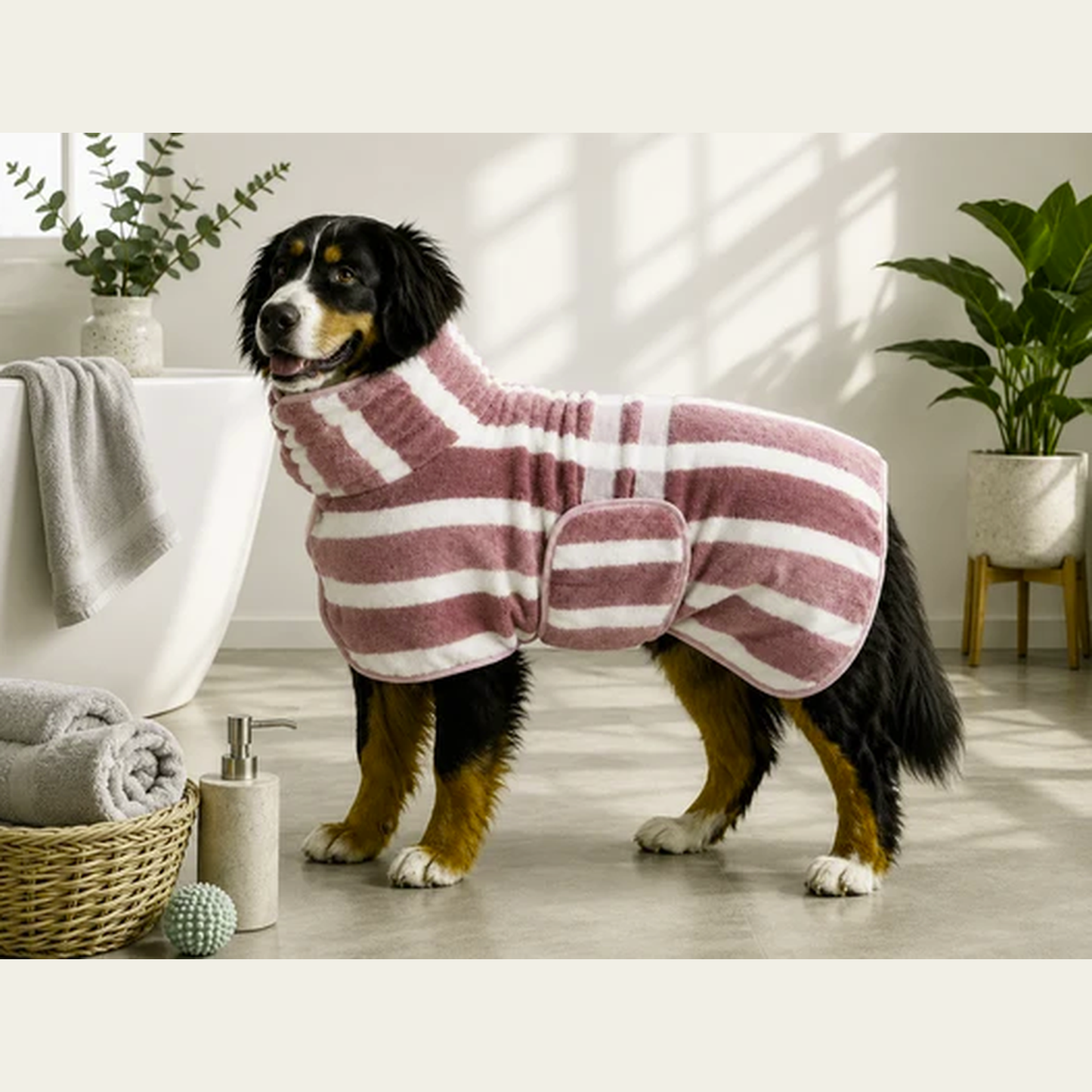 Soft Absorbent Drying Robe for Dogs