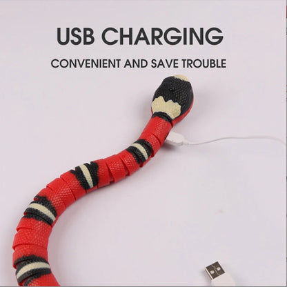 Auto-Sensing Snake Toy for Cats