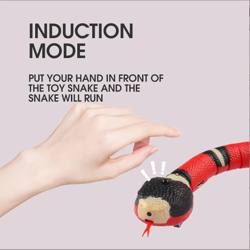 Auto-Sensing Snake Toy for Cats