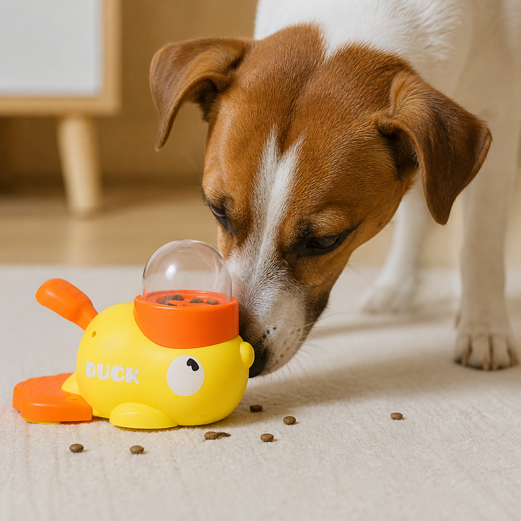 Interactive Duck Puzzle Feeder for Dogs and Cats