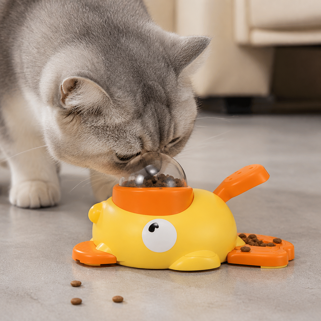 Interactive Duck Puzzle Feeder for Dogs and Cats