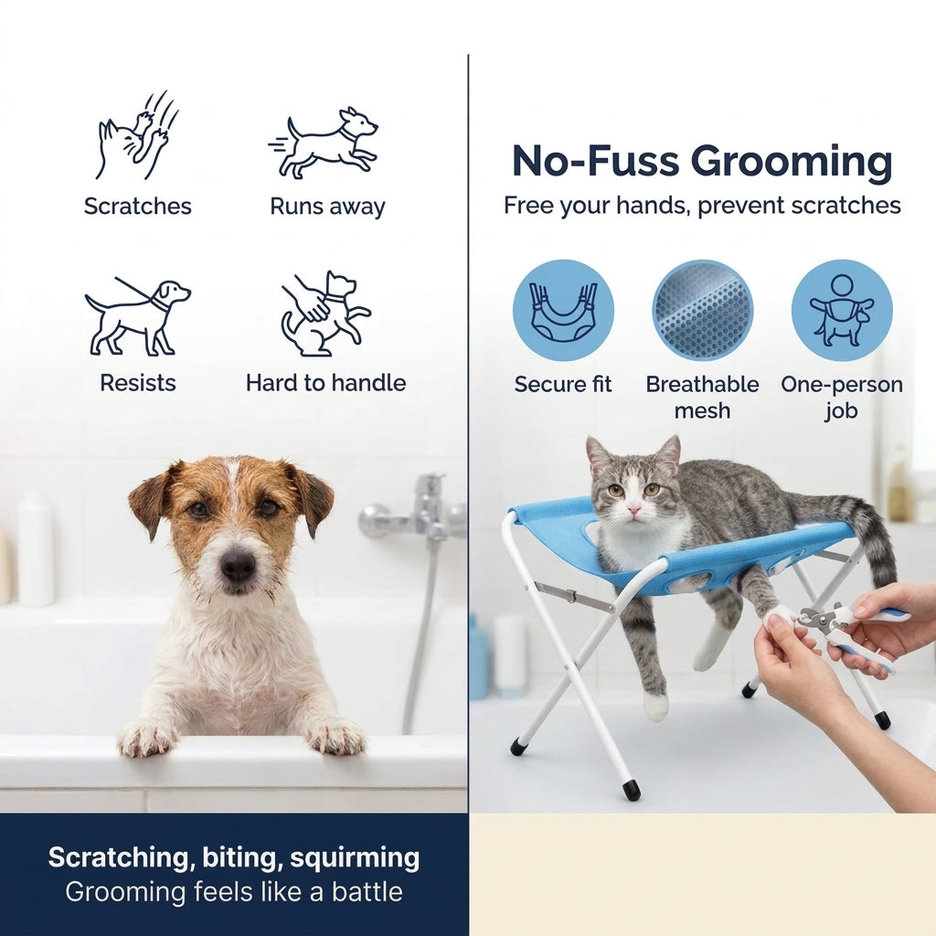 Foldable Pet Bath and Grooming Stand