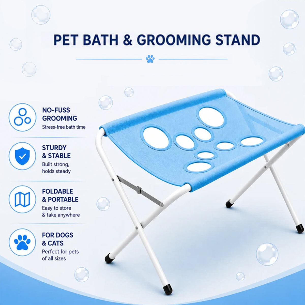Foldable Pet Bath and Grooming Stand
