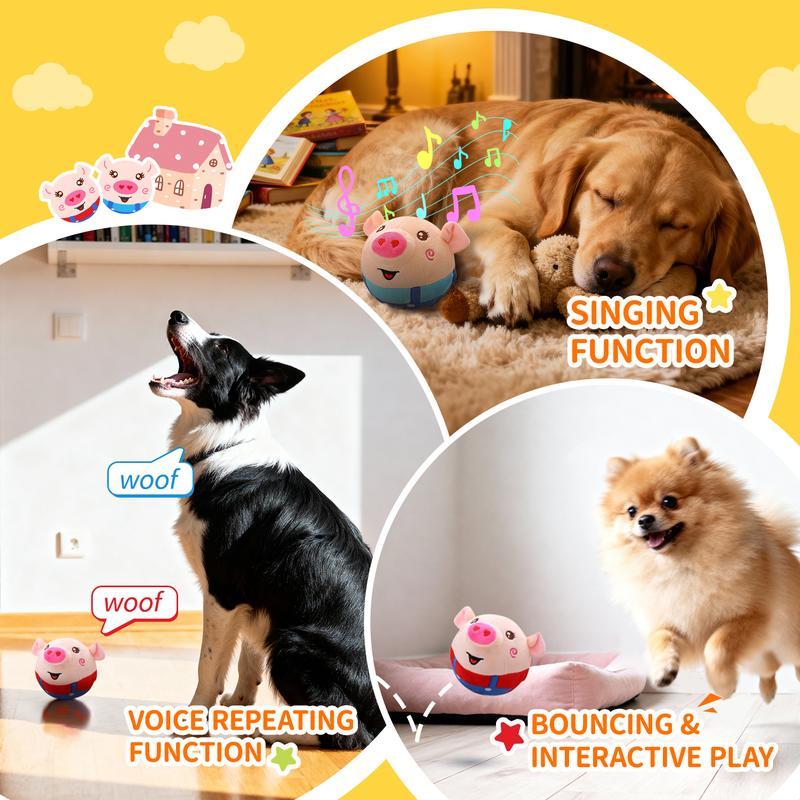 Interactive Singing Plush Ball Toy for Dogs - view 3