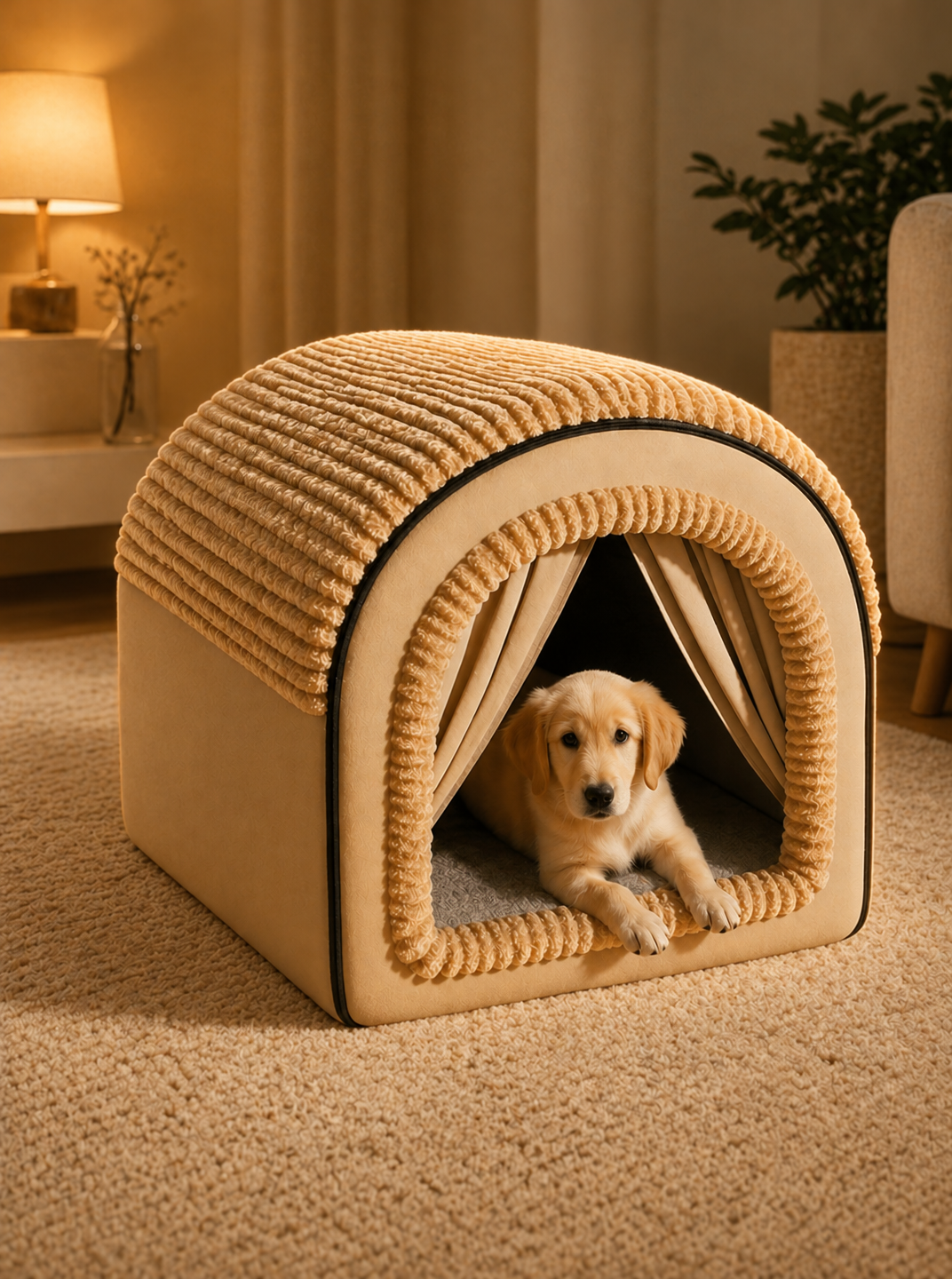 Enclosed Cottage Dog House Bed - view 1