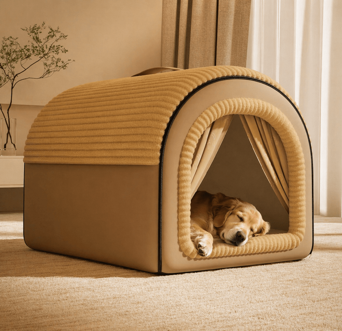 Enclosed Cottage Dog House Bed - view 2