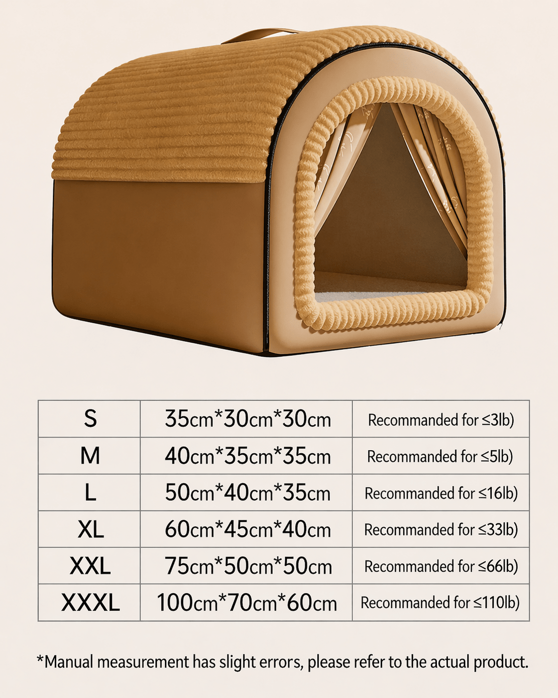 Enclosed Cottage Dog House Bed - view 5