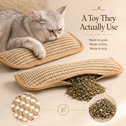 Catnip Kicker Pillow for Indoor Cats