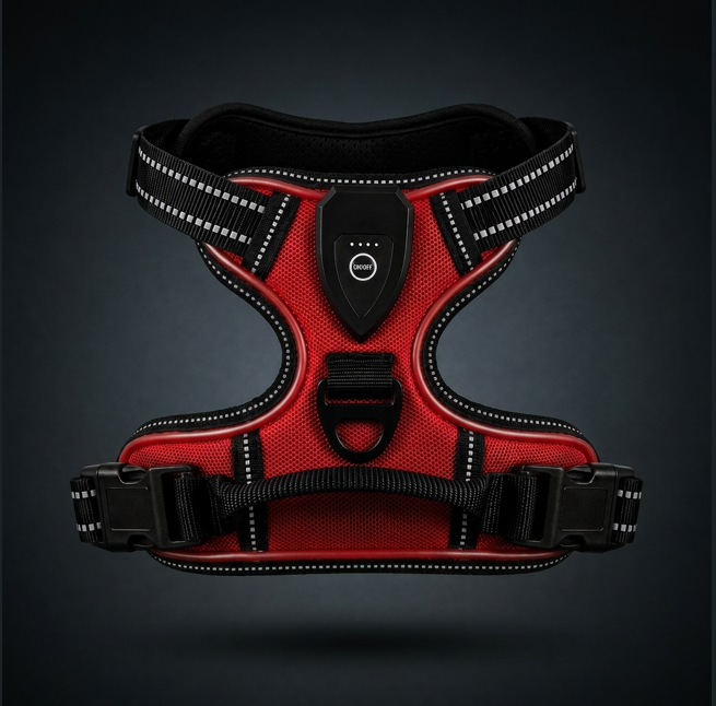 Rechargeable LED Glow Dog Harness - product photo 3