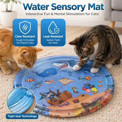 Interactive Cat Water Sensory Play Mat