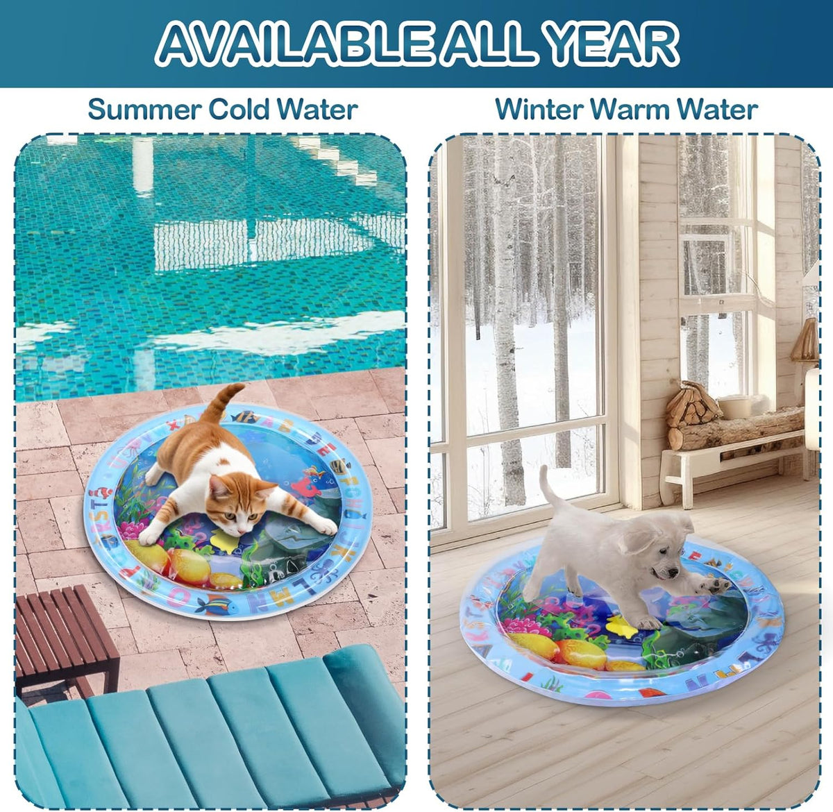 Interactive Cat Water Sensory Play Mat