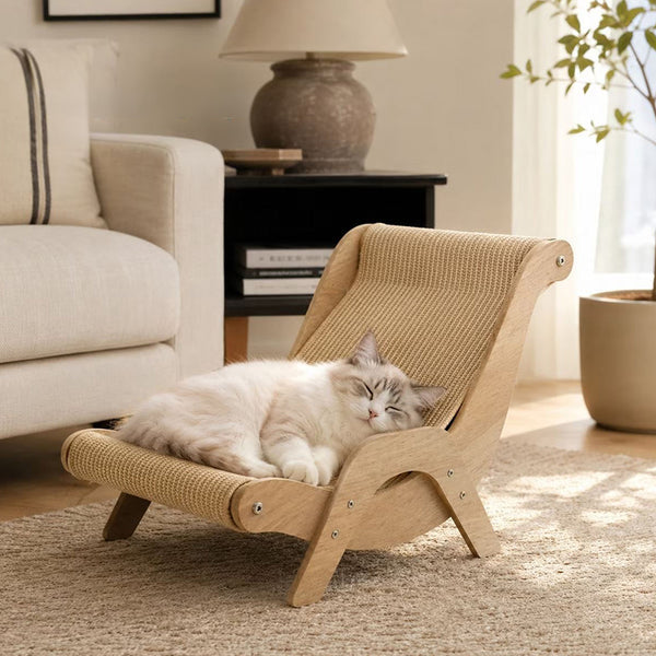 Cat Scratch Lounger with Sisal and Wood Frame - view 7