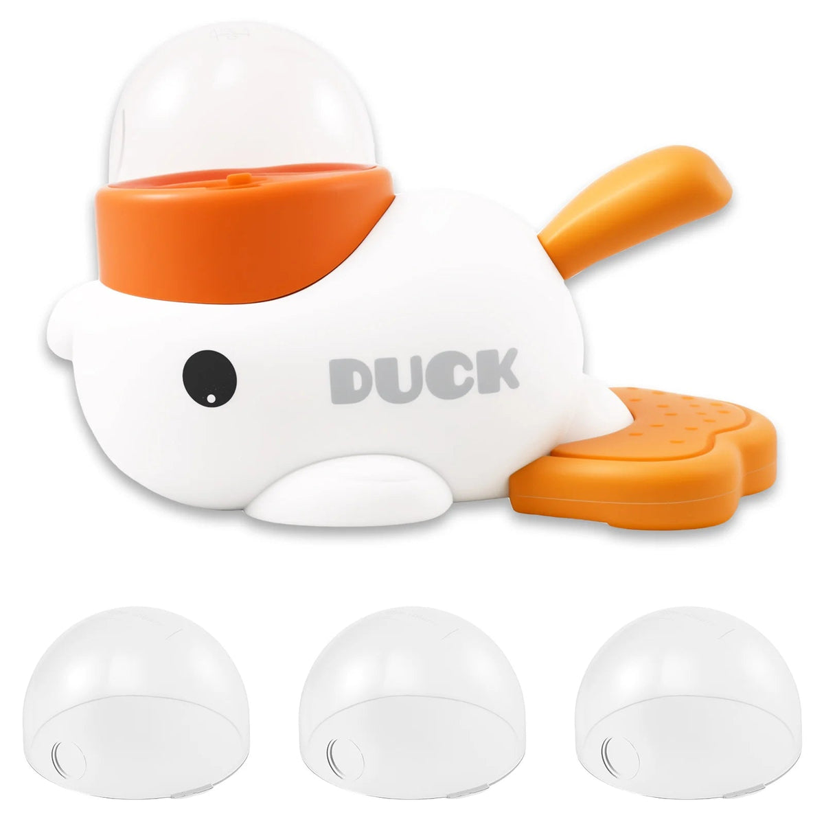 Interactive Duck Slow Feeder Toy - White