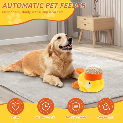 Interactive Duck Slow Feeder Toy - Yellow