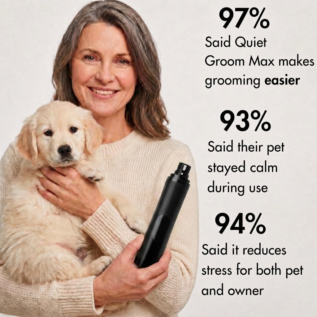 Quiet Dog Nail Grinder with LED Light