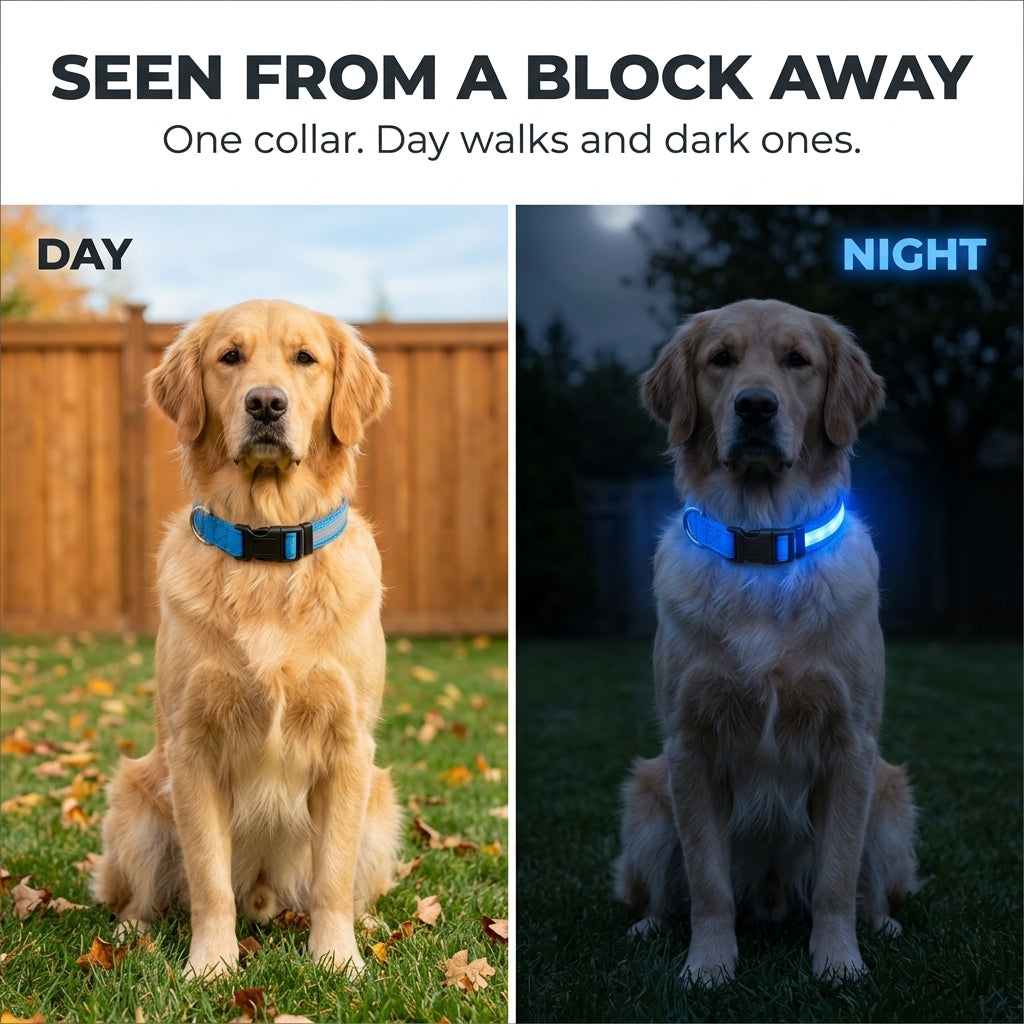 USB Rechargeable LED Dog Collar - 5