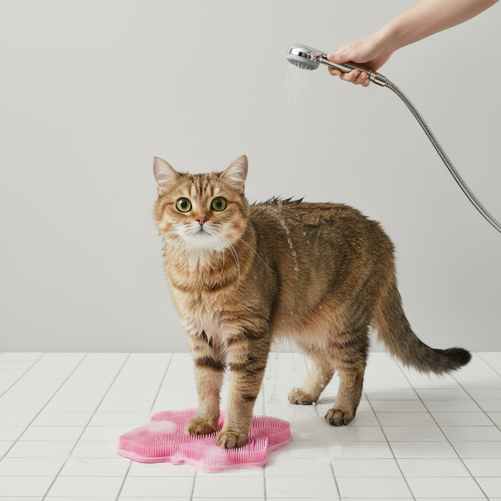 Self-Grooming Scratching Pad for Cats