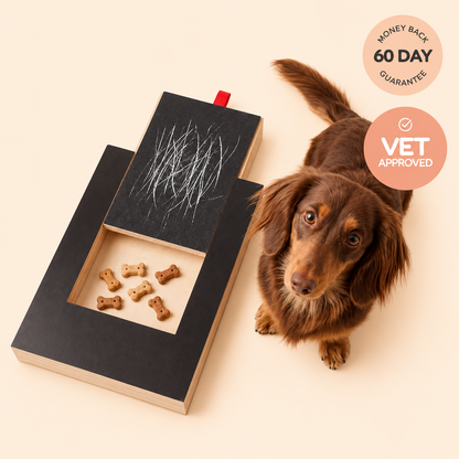 Dog Nail Scratch Board with Treat Drawer