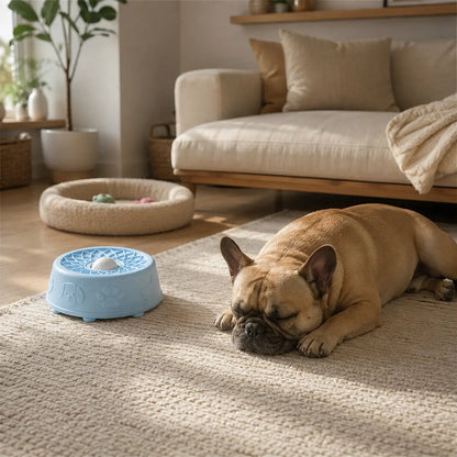 Calming Lick Bowl with Rolling Ball for Dogs