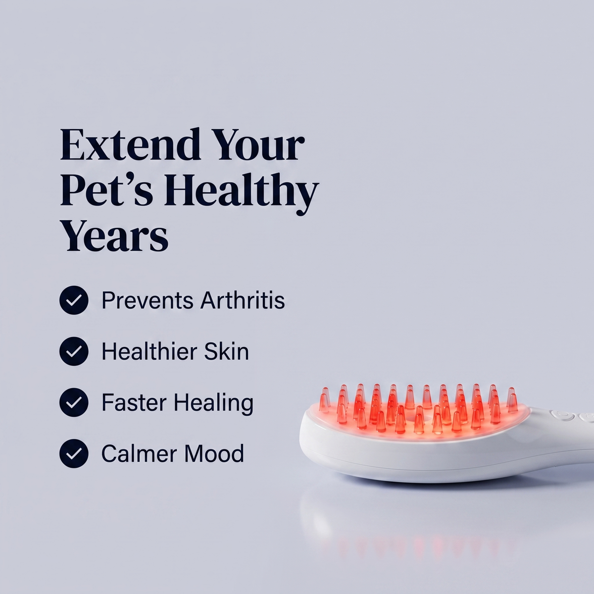 Red Light Therapy Brush for Pets