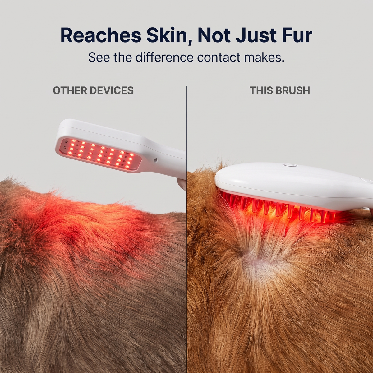 Red Light Therapy Brush for Pets