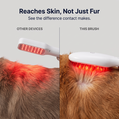 Red Light Therapy Brush for Pets