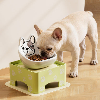 Adjustable raised ceramic dog bowl and stand - view 9