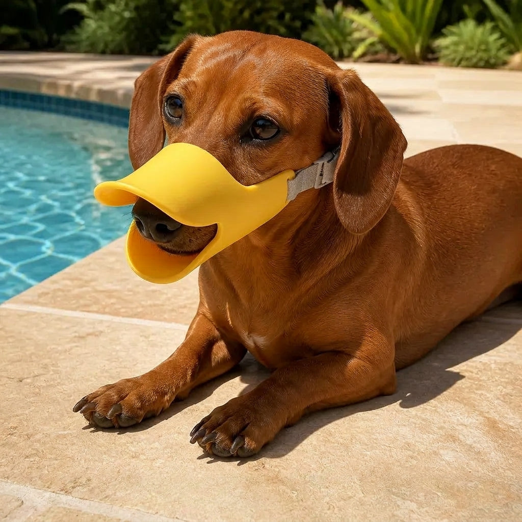 Soft Silicone Duck-Bill Dog Muzzle
