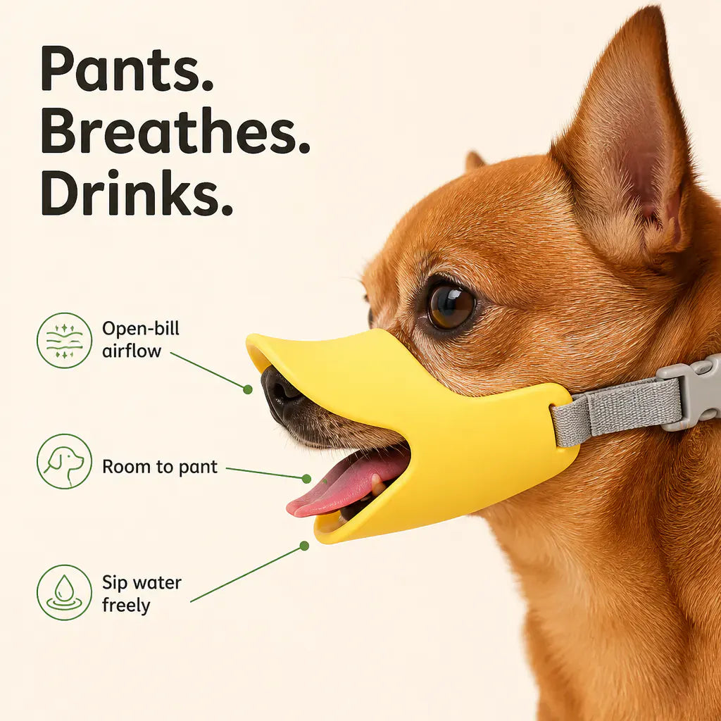 Soft Silicone Duck-Bill Dog Muzzle