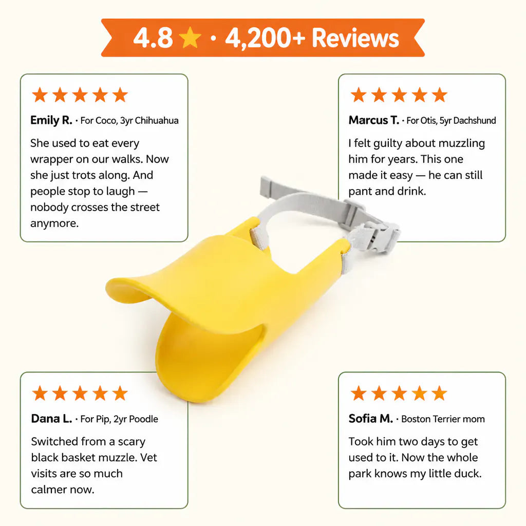 Soft Silicone Duck-Bill Dog Muzzle