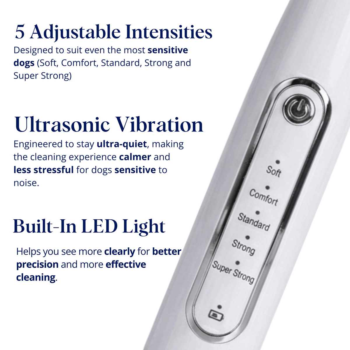 Ultrasonic plaque and tartar remover for dogs