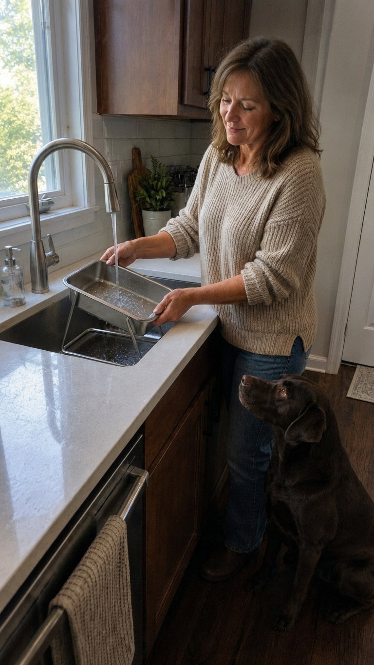 Elevated tilted dog bowl - view 11