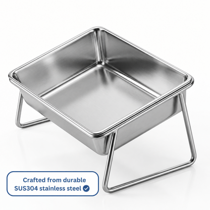 Elevated tilted dog bowl - view 2