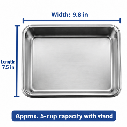 Elevated tilted dog bowl - view 4