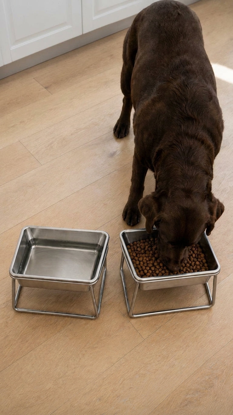Elevated tilted dog bowl - view 7