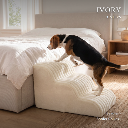 Low-rise foam dog stairs