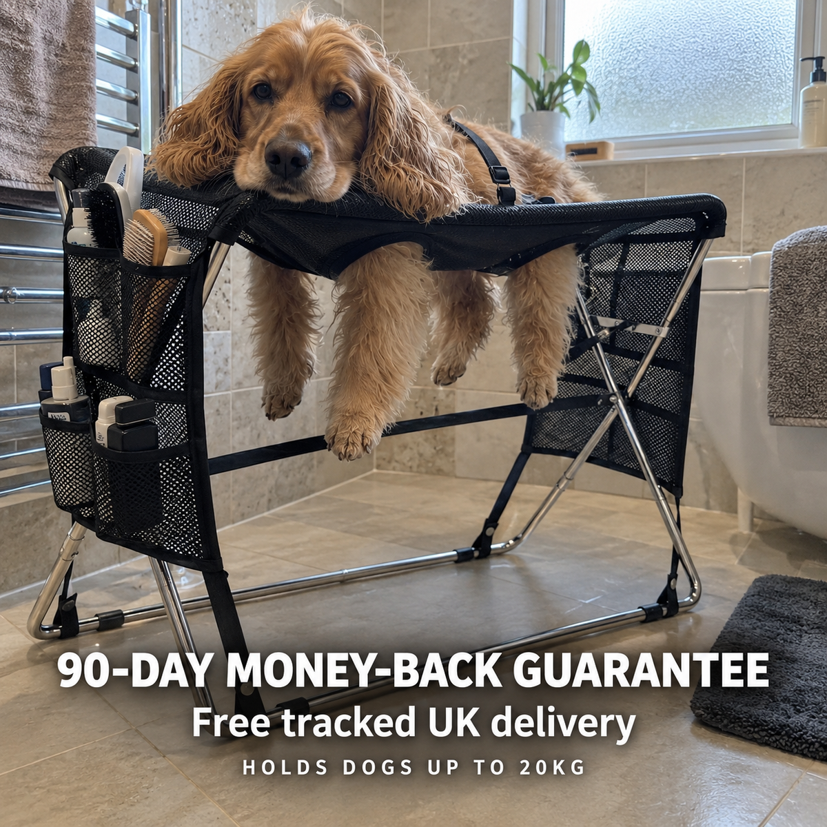 Dog bath and grooming table