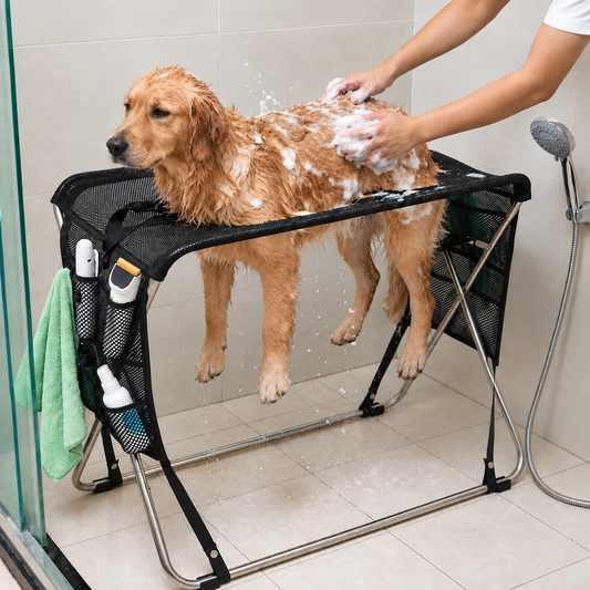 Dog bath and grooming table