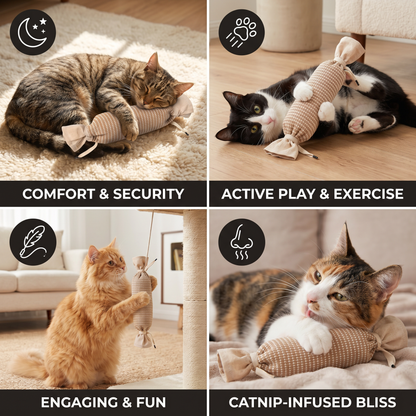 Catnip jute bag toy for cats - image 5