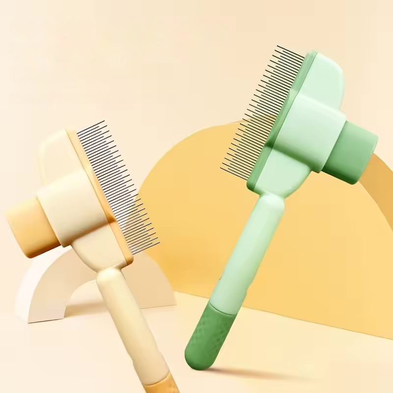 Self-Cleaning Grooming Brush for Cats and Dogs