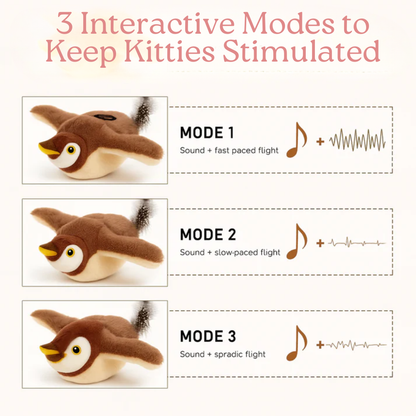 Automatic Flapping Bird Toy for Cats - 3 Modes